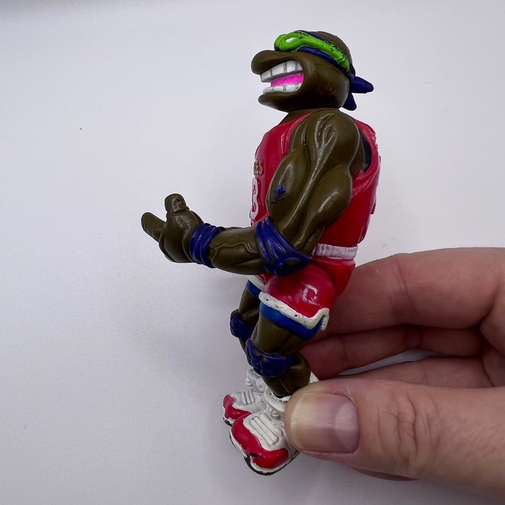Teenage Mutant Ninja‎ Turtles Powerliftin' Don Action Figure 1991 Turtle Games - Picture 5 of 7